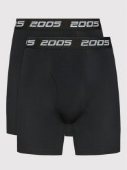 2005 Komplet 2 par bokserek Boxers Czarny. Czarne bokserki męskie 2005, bez wzorów, z bawełny. Za 69.99 zł.
