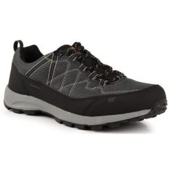Buty trekkingowe dla meżczyzn Regatta SAMARIS LITE LOW. Czarne buty trekkingowe męskie Regatta, bez zapięcia. Za 259.99 zł.