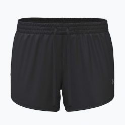 Spodenki do biegania damskie Under Armour Velociti Pro 3". Czarne szorty damskie Under Armour, bez wzorów, sportowe. Za 189.99 zł.