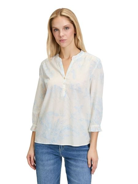 CARTOON Bluzka w kolorze kremowym rozmiar: 38. Brązowe bluzki damskie Cartoon, bez wzorów, bez kołnierzyka, bez ramiączek. Za 106.13 zł.