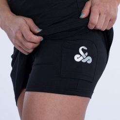 Padel Vibor-a Russell Dress Negro/Coral. Czarne spódniczki damskie VIBORA, xs, bez wzorów, sportowe, sportowe. Za 262.99 zł.