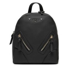 Plecak Guess. Czarne plecaki damskie Guess, z aplikacjami. Za 179.99 zł.