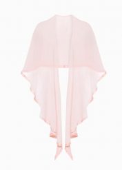 Szal - poncho. Czerwone szaliki i kominy damskie bonprix, bez wzorów. Za 59.99 zł.