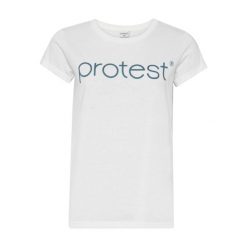 Klasyczna koszulka damska Protest. Białe bluzki damskie Protest, bez wzorów, bez ramiączek. Za 144.00 zł.
