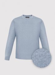 PAKO LORENTE - Jasnoniebieski sweter męski v-neck. Swetry męskie Pako Lorente, na jesień, m, bez wzorów, z bawełny, bez kołnierzyka. Za 199.99 zł.