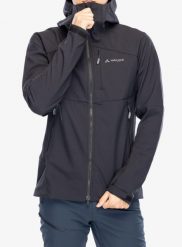 Kurtka softshell męska Vaude Roccia Softshell Jacket II. Czarne kurtki softshell damskie Vaude, l, bez wzorów, z materiału, bez kaptura. Za 847.80 zł.