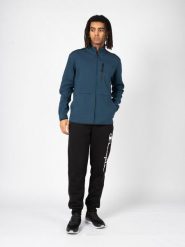 Bluza trekking męska Full-zip. Niebieskie bluzy bez kaptura męskie CHAMPION, m, z bawełny. Za 199.00 zł.