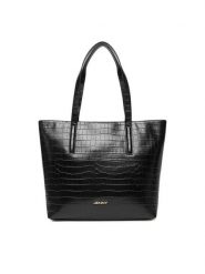 JENNY Torebka C-JEN-L-011-08 Czarny. Czarne torebki klasyczne damskie Jenny, bez wzorów, z materiału, bez dodatków. Za 149.99 zł.