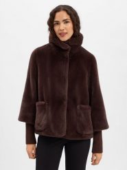S.Oliver BLACK LABEL kurtka ze sztucznego futra Kobiety brązowy, 38. Brązowe kurtki damskie s.Oliver Black Label, s, bez wzorów, bez kaptura. Za 749.95 zł.