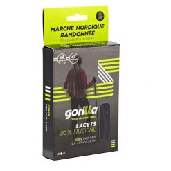 Gorilla Lacets Ronds Élastiques Silicone. Brązowe obuwie trekkingowe damskie LACETS GORILLA. Za 118.50 zł.