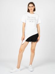 Silvian Heach T-Shirt | GPP23020TS | Kobieta | Biały. Białe t-shirty damskie Silvian Heach, xxs, bez wzorów, z bawełny, bez kołnierzyka. W wyprzedaży za 139.00 zł.