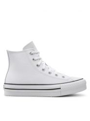 Converse Trampki Ctas Eva Lift Hi A02486C Biały. Białe trampki i tenisówki damskie Converse, bez wzorów, ze skóry. Za 209.99 zł.