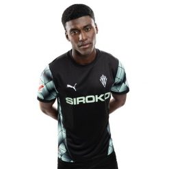 Oficjalna koszulka piłkarska Puma dla dorosłych Real Sporting de Gijón Footba. Czarne bluzki damskie Puma, l, bez wzorów, sportowe, bez kołnierzyka, bez ramiączek. W wyprzedaży za 254.00 zł.