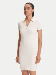 Guess Sukienka codzienna V5YK05 Z3OA0 Écru Regular Fit. Sukienki damskie Guess, na co dzień, s, z aplikacjami, z syntetyku, bez kołnierzyka, bez ramiączek, proste. Za 189.99 zł.