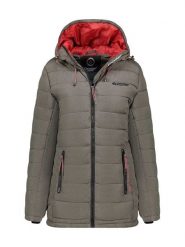 Canadian Peak Płaszcz pikowany "Astaneak" w kolorze khaki rozmiar: M. Brązowe płaszcze damskie Canadian Peak, m, bez wzorów. Za 230.59 zł.