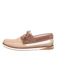 Timberland Skórzane mokasyny "Atlantis Break Boat" w kolorze beżowym rozmiar: 43. Brązowe mokasyny męskie Timberland. Za 109.52 zł.