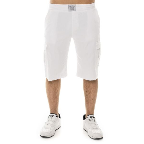 Szorty na co dzień na siłownię. Białe szorty męskie LEONE 1947 APPAREL, bez wzorów, z bawełny, sportowe. W wyprzedaży za 136.83 zł.