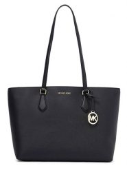 Michael Kors Torebka w kolorze czarnym - 32 x 25 x 14 cm rozmiar: onesize. Czarne torebki klasyczne damskie Michael Kors, bez wzorów, z materiału, bez dodatków. Za 942.20 zł.