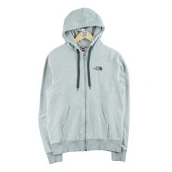 Męska bluza z kapturem na zamek całkowity TNF. Szare bluzy z kapturem męskie The North Face, l, z tkaniny. Za 149.06 zł.