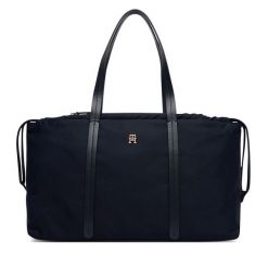 Torebka Tommy Hilfiger. Niebieskie torebki klasyczne damskie Tommy Hilfiger, bez wzorów, bez dodatków. Za 449.99 zł.