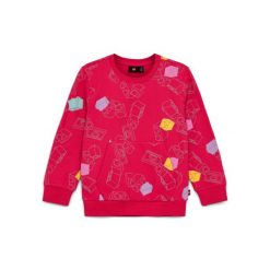 Bluza Dziewczęca LEGO Scout 205 Różowa. Czerwone bluzy bez kaptura damskie LEGO, z bawełny. Za 98.99 zł.