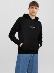 Jack & Jones Bluza Vesterbro 12241687 Czarny Relaxed Fit. Czarne bluzy bez kaptura męskie Jack & Jones, m, z bawełny. Za 189.99 zł.