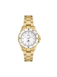 Fossil Zegarek Blue ES5350 Złoty. Żółte, analogowe zegarki damskie Fossil, złote. Za 789.99 zł.