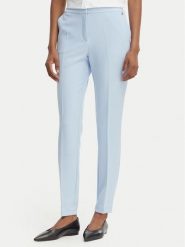 HUGO Spodnie materiałowe Hagonia-1 50539991 Niebieski Slim Fit. Niebieskie spodnie materiałowe damskie Hugo, bez wzorów, z materiału. Za 549.99 zł.