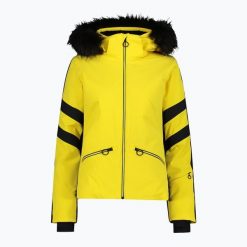 Kurtka narciarska damska CMP 35W0246 Zip Hood Synthetic Fur. Żółte kurtki narciarskie i snowboardowe damskie CMP, z aplikacjami, z elastanu, bez kaptura, narciarskie. Za 1,249.00 zł.