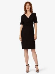 APART Sukienka w kolorze czarnym rozmiar: 36. Czarne sukienki damskie Apart, na co dzień, bez wzorów, bez kołnierzyka, bez ramiączek, midi, kopertowe. Za 143.99 zł.