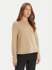 BOSS Sweter Febisan 50478315 Beżowy Regular Fit. Brązowe swetry klasyczne damskie Boss, xl, z wełny, bez kołnierzyka. Za 599.99 zł.