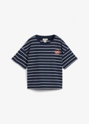 Bluza z miękkiego materiału z domieszką bawełny. Niebieskie bluzy bez kaptura damskie bonprix, z bawełny. Za 37.99 zł.