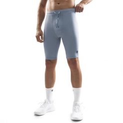 Męskie treningowe legginsy kolarki Fitness Siroko Auckland. Niebieskie spodnie sportowe męskie SIROKO, z materiału. Za 127.00 zł.