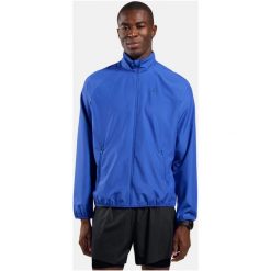Kurtka męska ODLO Jacket ESSENTIAL LIGHT. Niebieskie kurtki treningowe męskie Odlo, l, bez wzorów, z materiału, do biegania. Za 399.99 zł.