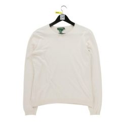 Second life - Damski różowy sweter z jedwabiu - Stan dobry. Czerwone swetry klasyczne damskie Ralph Lauren, bez kołnierzyka. Za 89.42 zł.