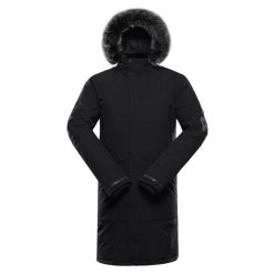 Parka Alpine Pro Wuss. Czarne parki męskie Alpine Pro, l, z aplikacjami, z futra. Za 871.25 zł.