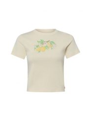 Levi's Koszulka Kobiety Bawełna beżowy, M. Brązowe t-shirty damskie Levi's, m, bez wzorów, z bawełny, bez kołnierzyka. Za 199.95 zł.