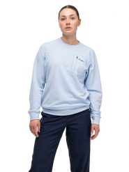 Bergans Bluza funkcyjna "Midtli" w kolorze błękitnym rozmiar: M. Niebieskie bluzy bez kaptura damskie Bergans, m, z materiału. Za 210.32 zł.