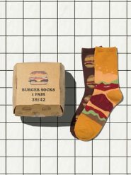 Skarpetki w hamburgery z bawełną 2 pack - wielobarwny. Skarpetki męskie Sinsay, bez wzorów, z bawełny. Za 12.99 zł.