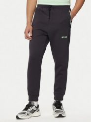 Boss Spodnie dresowe Hadiko 1 50510346 Szary Regular Fit. Szare spodnie dresowe męskie Boss, bez wzorów, z bawełny. Za 1,069.00 zł.