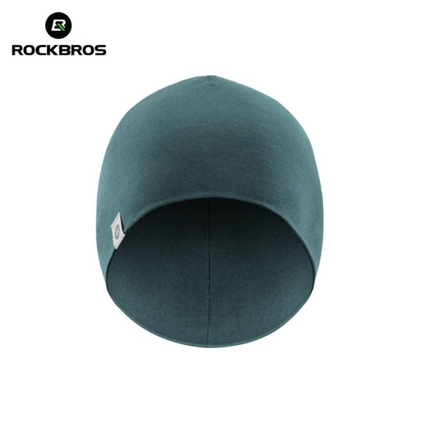 Czapka rowerowa, do biegania, sportowa, pod kask, elastyczna ROCKBROS wełna. Niebieskie czapki męskie ROCKBROS, na zimę, bez wzorów, z elastanu, sportowe. Za 42.99 zł.