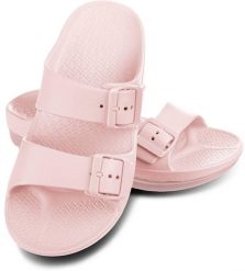Klapki basenowe damskie Aqua Speed Alicante. Brązowe klapki damskie Aqua-Speed, bez wzorów, z materiału, bez obcasa. Za 84.99 zł.