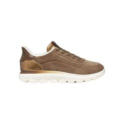 Damskie skórzane buty sportowe Geox Spherica Plus. Brązowe buty sportowe na co dzień damskie Converse, bez wzorów, ze skóry. Za 443.00 zł.