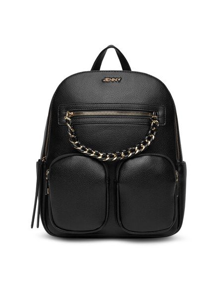JENNY Plecak JNY-M-014-07 Czarny. Czarne plecaki damskie Jenny, bez wzorów, ze skóry. Za 159.99 zł.