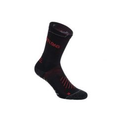 Skarpety do rugby R500 Mid antypoślizgowe. Czarne skarpetki damskie OFFLOAD, bez wzorów, z elastanu. Za 29.99 zł.