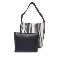 Torebka Guess. Niebieskie torebki klasyczne damskie Guess, z aplikacjami, bez dodatków. Za 439.99 zł.