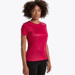 Koszulka damska DIADORA L. SS CORE TEE. Żółte bluzki sportowe damskie Diadora, l, bez wzorów, bez ramiączek. Za 29.99 zł.