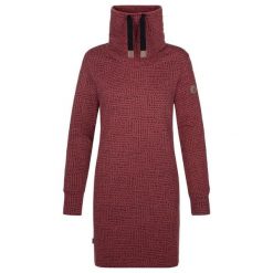 Sukienka dresowa damska LOAP Ebunka, S. Fioletowe sukienki damskie LOLË, s, bez wzorów, z dresówki, sportowe, bez kołnierzyka, bez ramiączek, sportowe. Za 154.90 zł.