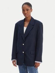 Tommy Jeans Marynarka DW0DW22601 Granatowy Boyfriend Fit. Niebieskie marynarki i żakiety damskie Tommy Jeans, l, bez wzorów, z jeansu. Za 849.99 zł.