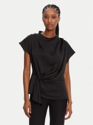 Bruuns Bazaar Bluzka Acacia BBW4427 Czarny Regular Fit. Czarne bluzki damskie Bruuns Bazaar, bez wzorów, z syntetyku, bez ramiączek. Za 199.99 zł.